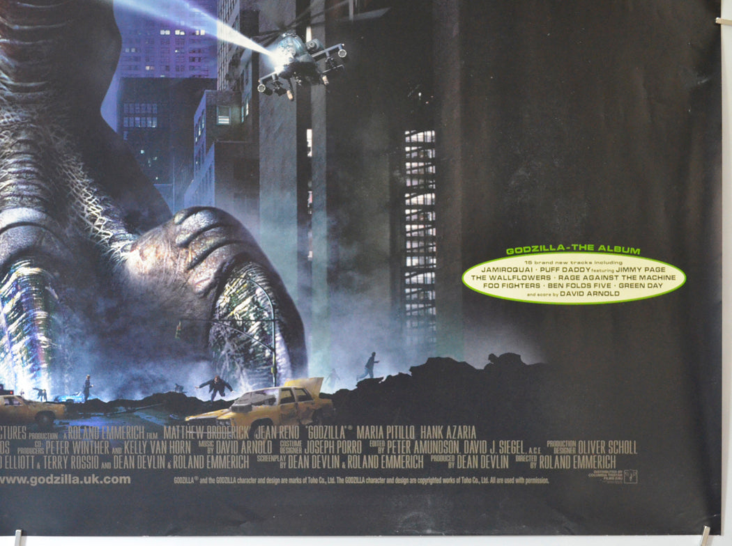 GODZILLA (Bottom Right) Cinema Quad Movie Poster 