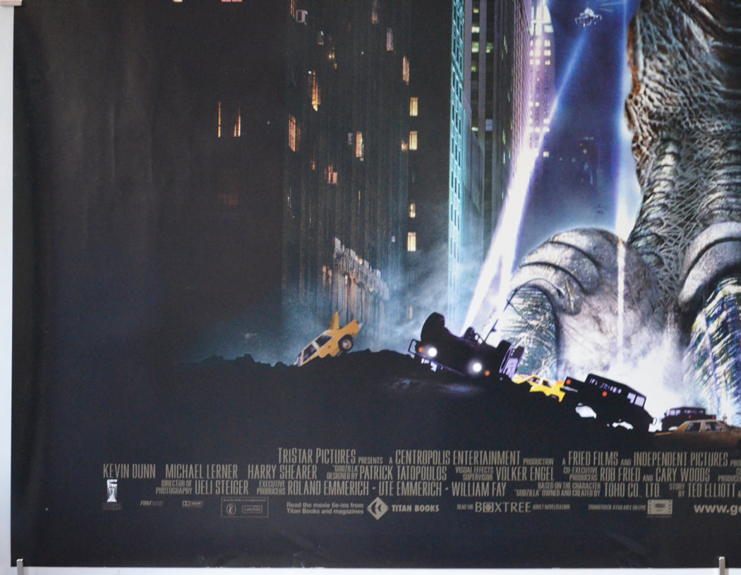 GODZILLA (Bottom Left) Cinema Quad Movie Poster 