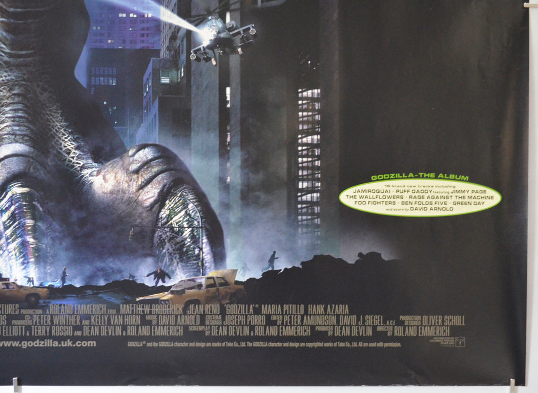 GODZILLA (Bottom Right) Cinema Quad Movie Poster 