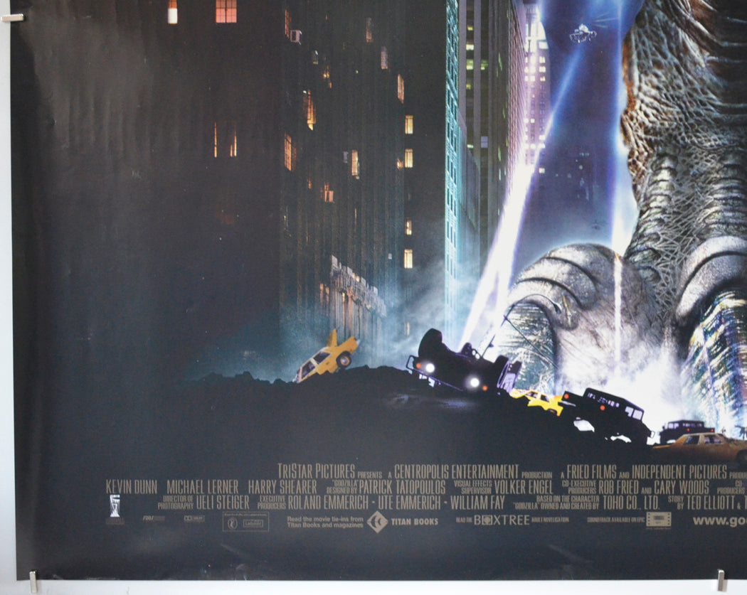 GODZILLA (Bottom Left) Cinema Quad Movie Poster 