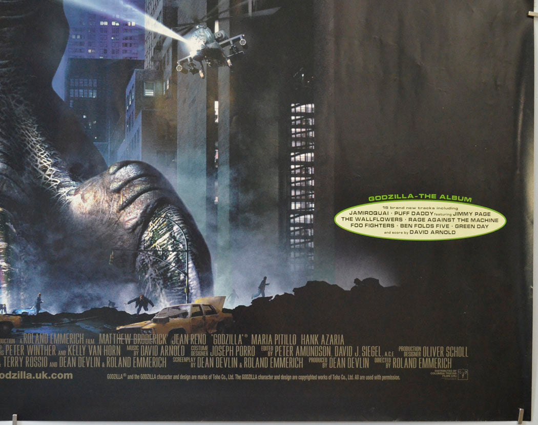 GODZILLA (Bottom Right) Cinema Quad Movie Poster 