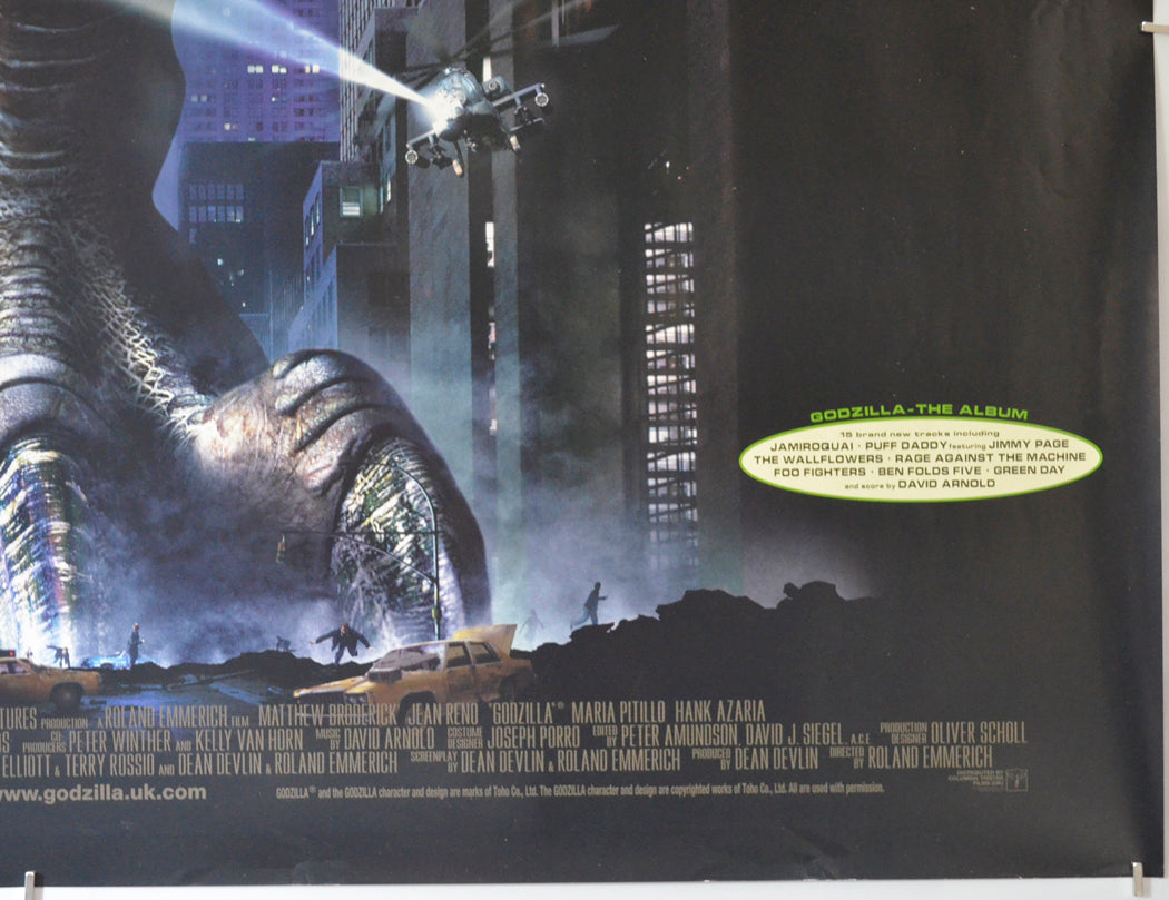 GODZILLA (Bottom Right) Cinema Quad Movie Poster 