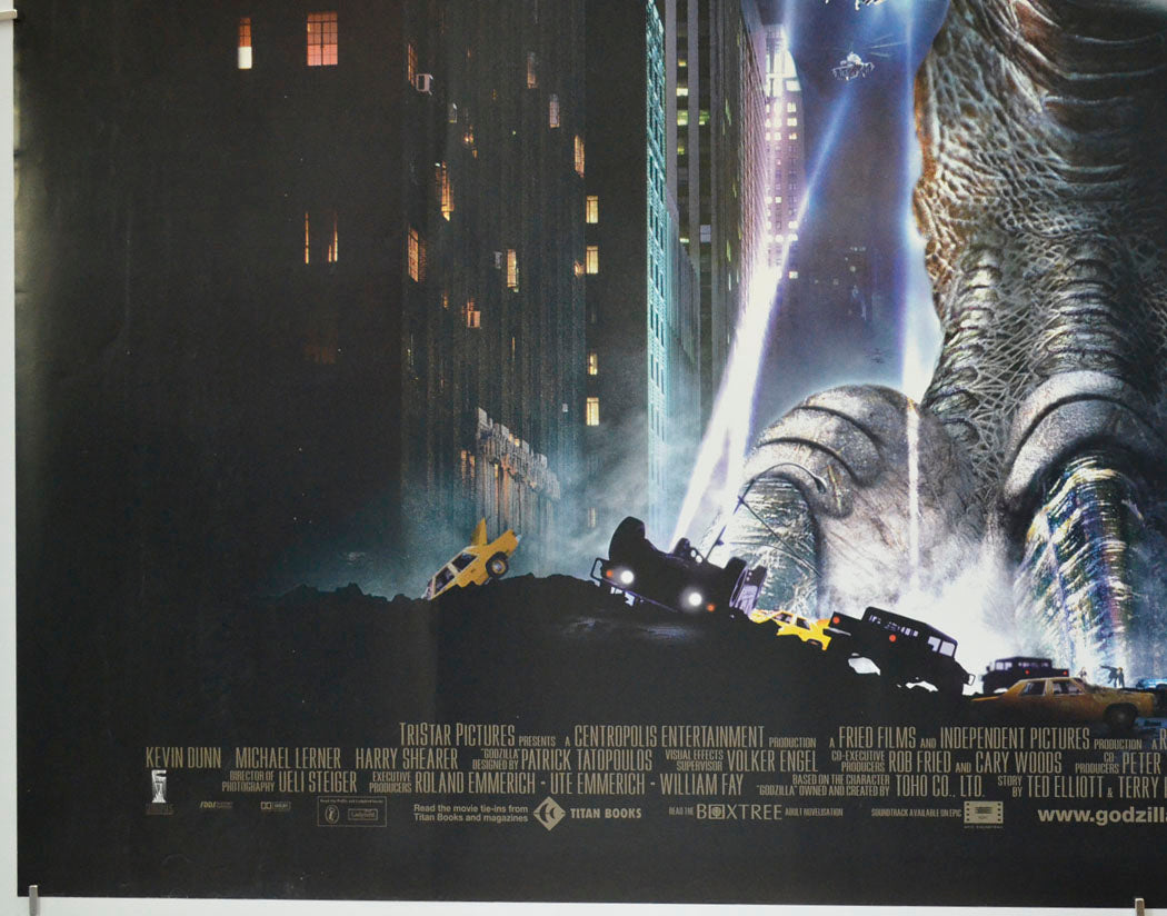 GODZILLA (Bottom Left) Cinema Quad Movie Poster 