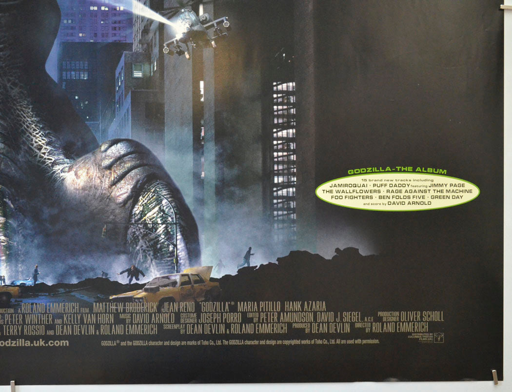 GODZILLA (Bottom Right) Cinema Quad Movie Poster 