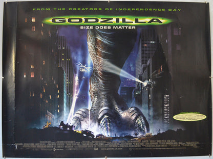 Godzilla - Original Quad Poster - Film Poster - Movie Poster