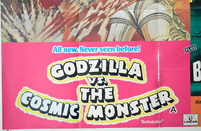 GODZILLA VS COSMIC MONSTER / BEYOND ATLANTIS (Bottom Left) Cinema Quad Movie Poster 