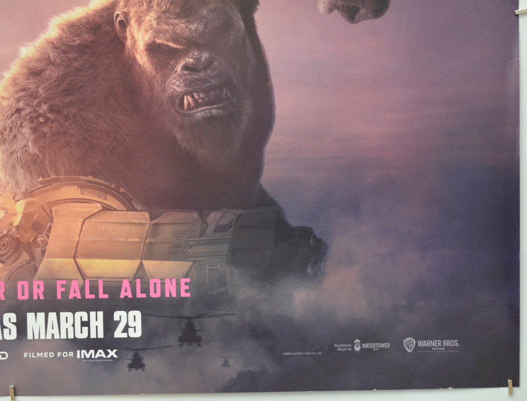 GODZILLA X KONG: THE NEW EMPIRE (Bottom Right) Cinema Quad Movie Poster 