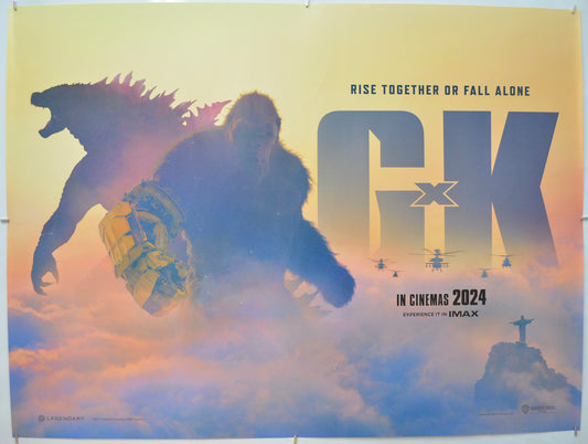 Godzilla x Kong: The New Empire (Teaser / Advance Version) Original Quad Poster - Film Poster - Movie Poster