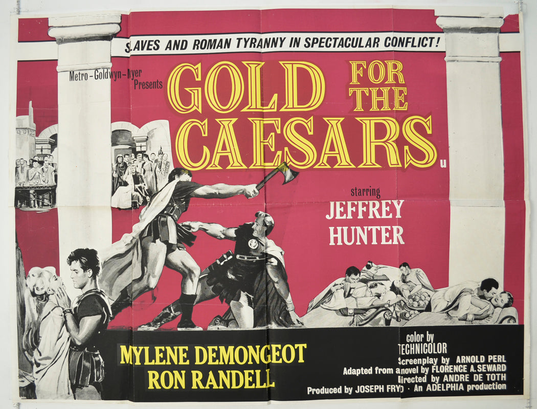 Gold For The Caesars  (a.k.a. Oro per i Cesari)  Original Quad Poster - Film Poster - Movie Poster 