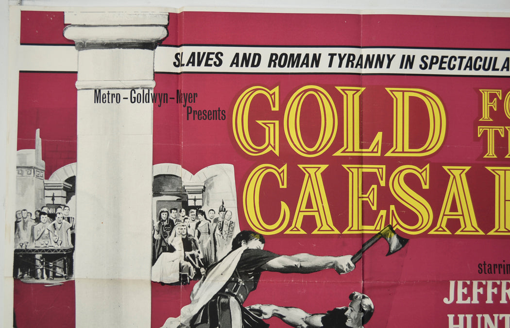 GOLD FOR THE CAESARS (Top Left) Cinema Quad Movie Poster 