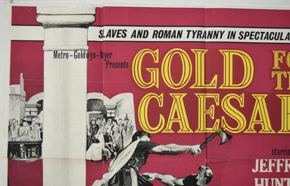 GOLD FOR THE CAESARS (Top Left) Cinema Quad Movie Poster 