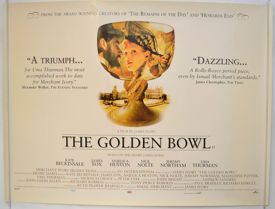 The Golden Bowl  Original Quad Poster - Film Poster - Movie Poster