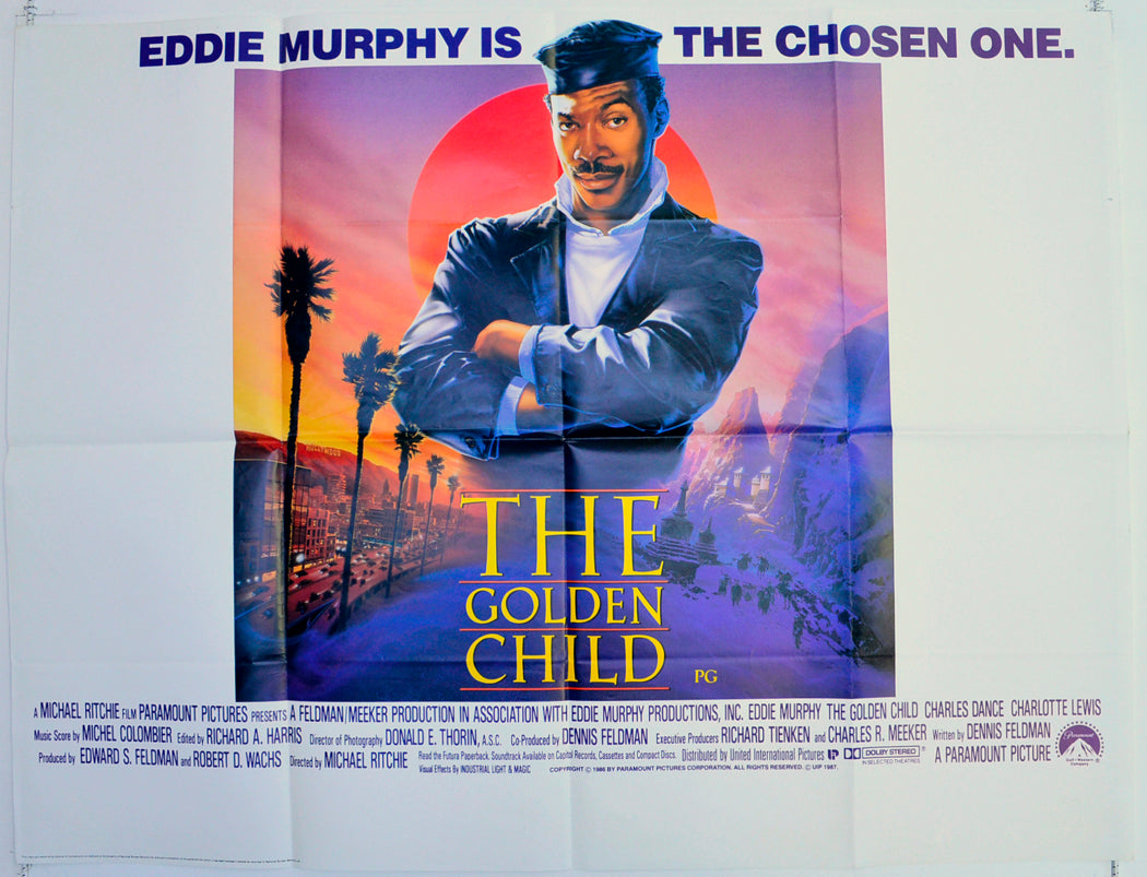 The Golden Child  Original British Quad Poster - Film Poster - Movie Poster 