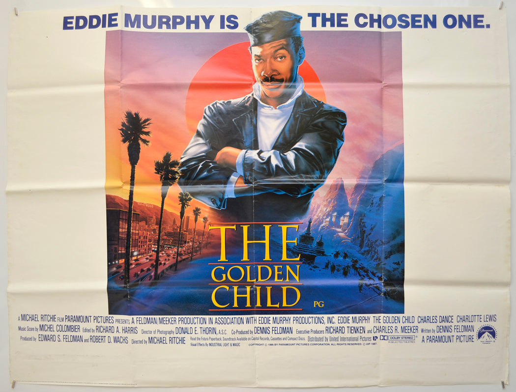 The Golden Child Original Quad Poster - Film Poster - Movie Poster  