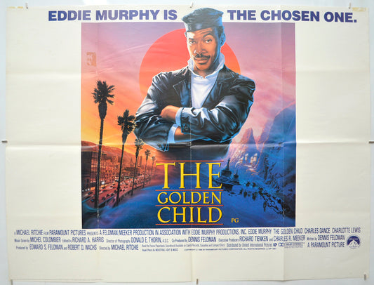 The Golden Child Original Quad Poster - Film Poster - Movie Poster