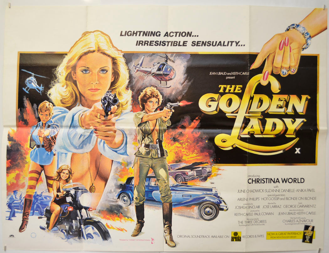 The Golden Lady Original Quad Poster - Film Poster - Movie Poster