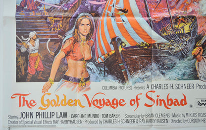 THE GOLDEN VOYAGE OF SINBAD (Bottom Left) Cinema Quad Movie Poster 