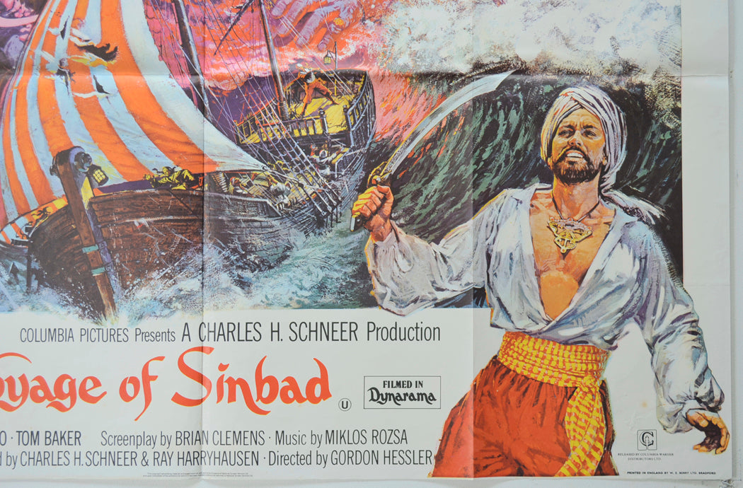 THE GOLDEN VOYAGE OF SINBAD (Bottom Right) Cinema Quad Movie Poster 