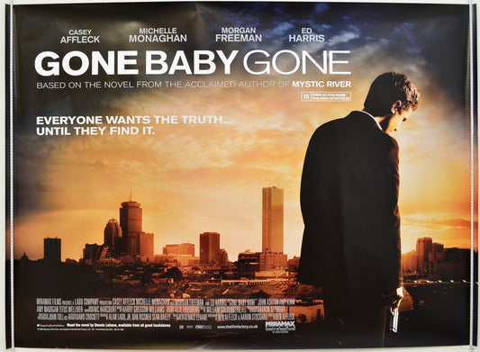 Gone Baby Gone Original Quad Poster - Film Poster - Movie Poster  