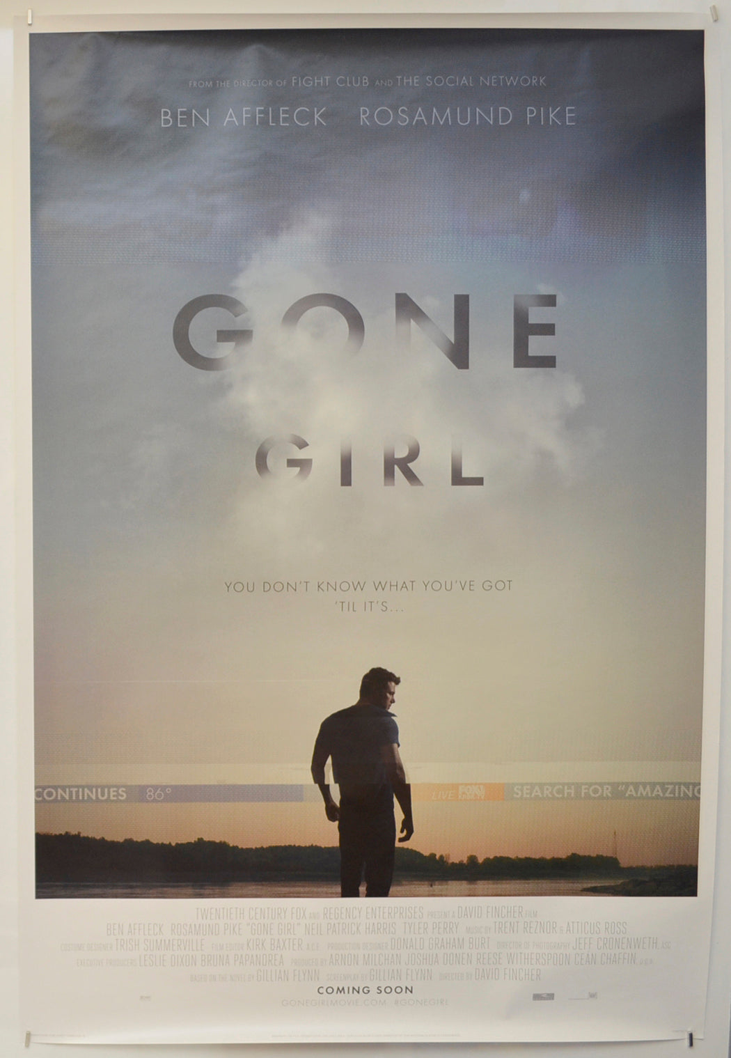 Gone Girl  Original One Sheet Poster - Film Poster - Movie Poster