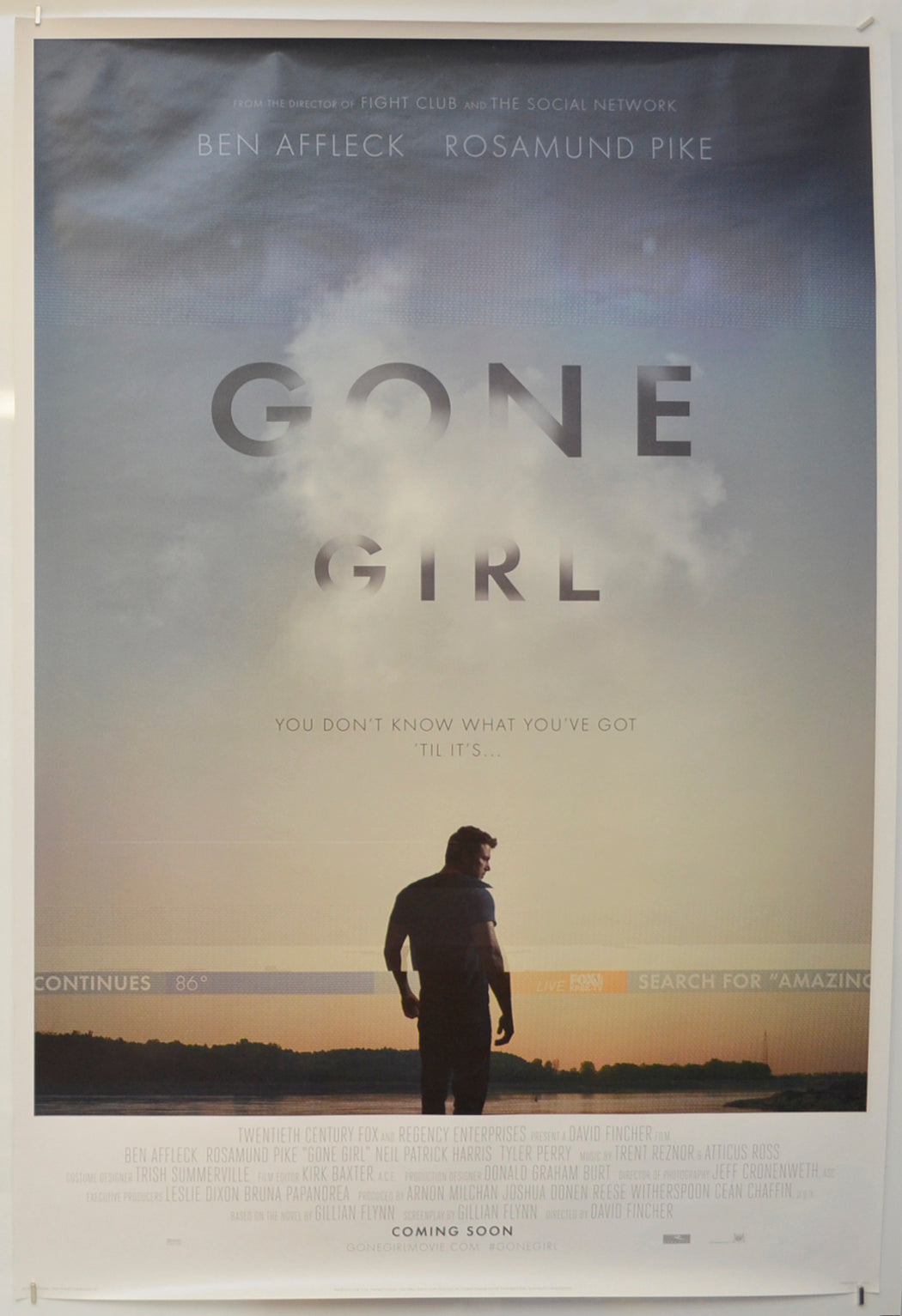 Gone Girl  Original One Sheet Poster - Film Poster - Movie Poster