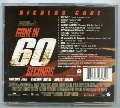 GONE IN 60 SECONDS Original CD Soundtrack (back) 