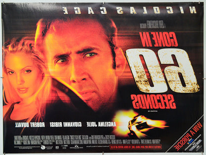 Gone In 60 Seconds (Back) Cinema Quad Movie Poster 