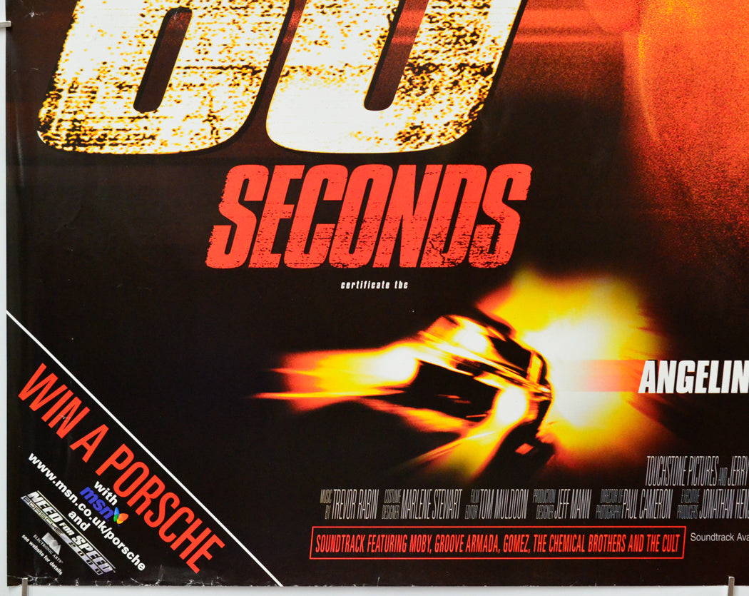 Gone In 60 Seconds (Bottom Left) Cinema Quad Movie Poster 