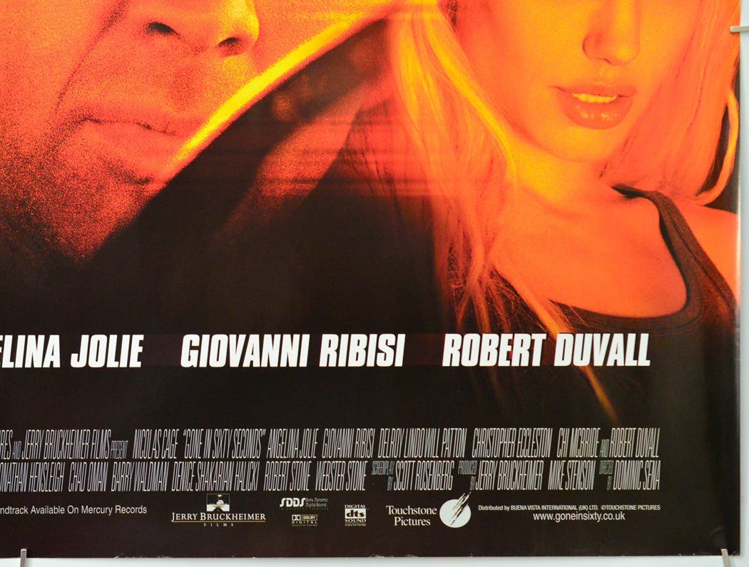 Gone In 60 Seconds (Bottom Right) Cinema Quad Movie Poster 