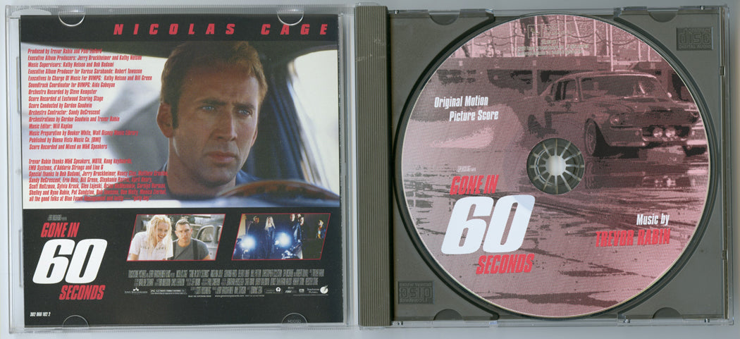 Gone In 60 Seconds - The Score” Original CD Soundtrack – pastposters