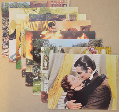 Gone With The Wind Set of 8 Original Colour Front Of House Stills / 8x10 Lobby Cards