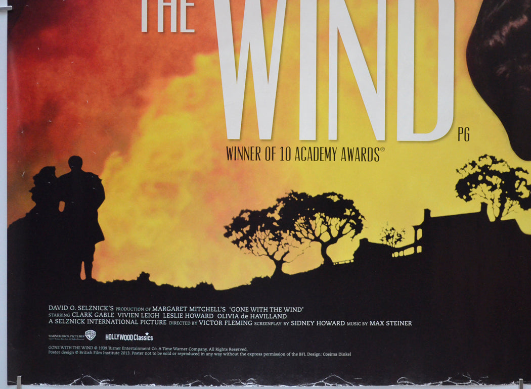 GONE WITH THE WIND (Bottom Left) Cinema Quad Movie Poster 