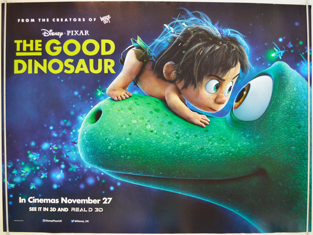 The Good Dinosaur  (Teaser / Advance Version)  Original Quad Poster - Film Poster - Movie Poster 