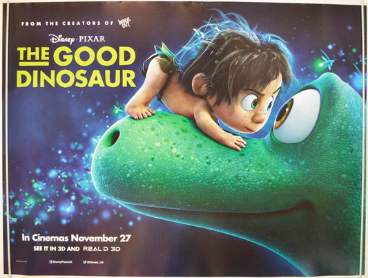 The Good Dinosaur  (Teaser / Advance Version)  Original Quad Poster - Film Poster - Movie Poster 