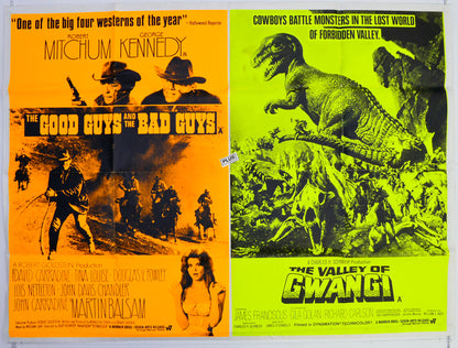 The Good Guys And The Bad Guys / The Valley Of Gwangi  Original British Quad Poster - Film Poster - Movie Poster 