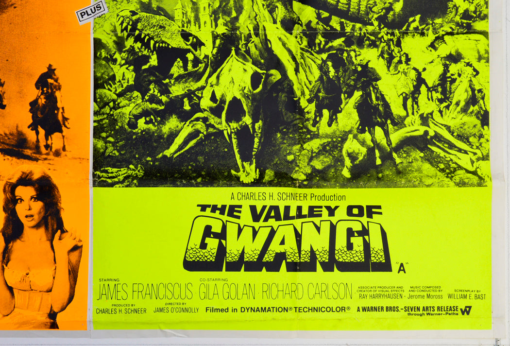 THE GOOD GUYS AND THE BAD GUYS / THE VALLEY OF GWANGI (Bottom Right) Cinema Quad Movie Poster 