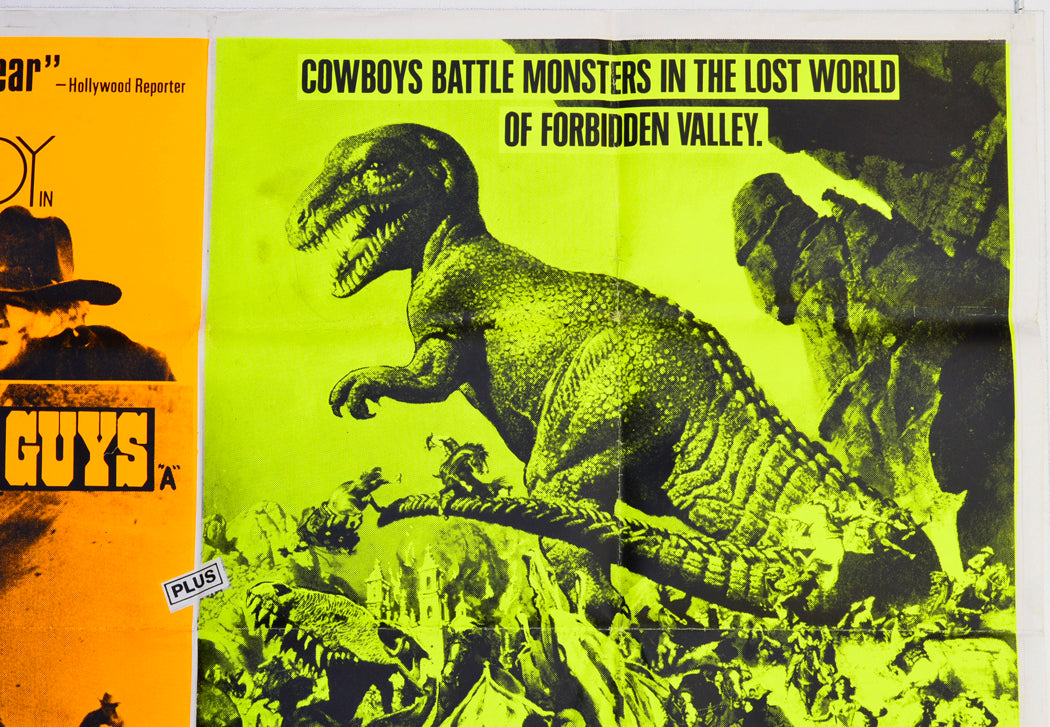 THE GOOD GUYS AND THE BAD GUYS / THE VALLEY OF GWANGI (Top Right) Cinema Quad Movie Poster 