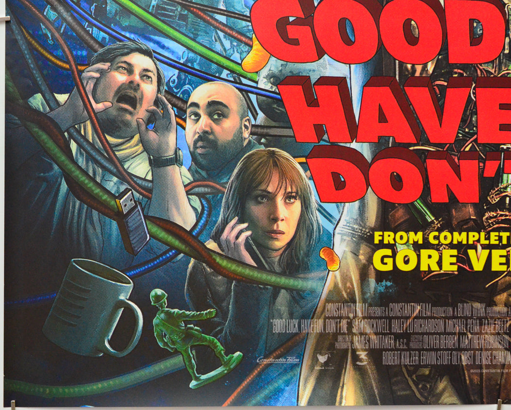 Good Luck, Have Fun, Don't Die (Bottom Left) Cinema Quad Movie Poster 