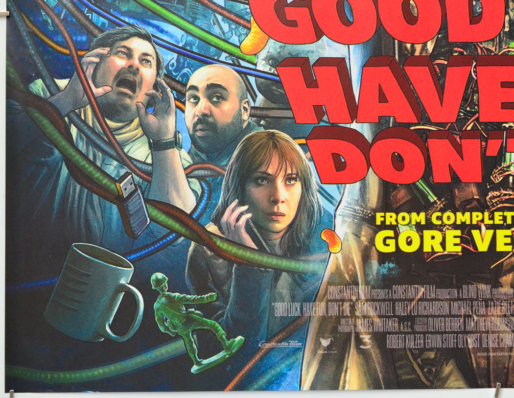 Good Luck, Have Fun, Don't Die (Bottom Left) Cinema Quad Movie Poster 