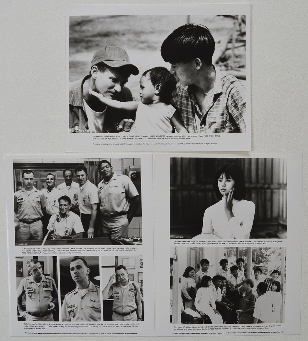 Good Morning Vietnam  3 Original Black And White Press Stills 