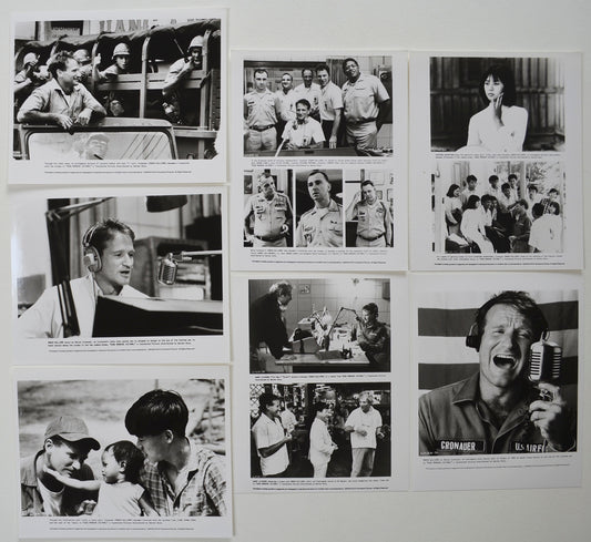 Good Morning Vietnam  7 Original Black And White Press Stills 