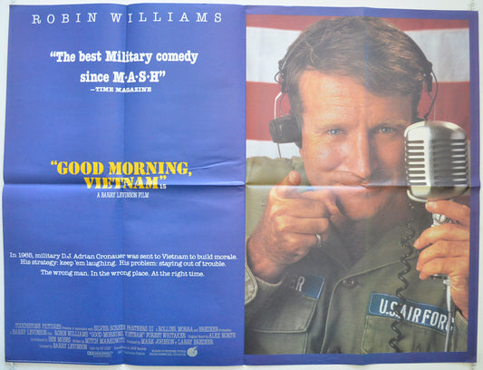 Good Morning Vietnam  Original British Quad Poster - Film Poster - Movie Poster 