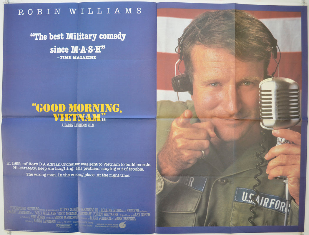 Good Morning Vietnam   Original Quad Poster - Film Poster - Movie Poster 