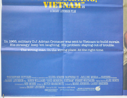 GOOD MORNING VIETNAM (Bottom Left) Cinema Quad Movie Poster 