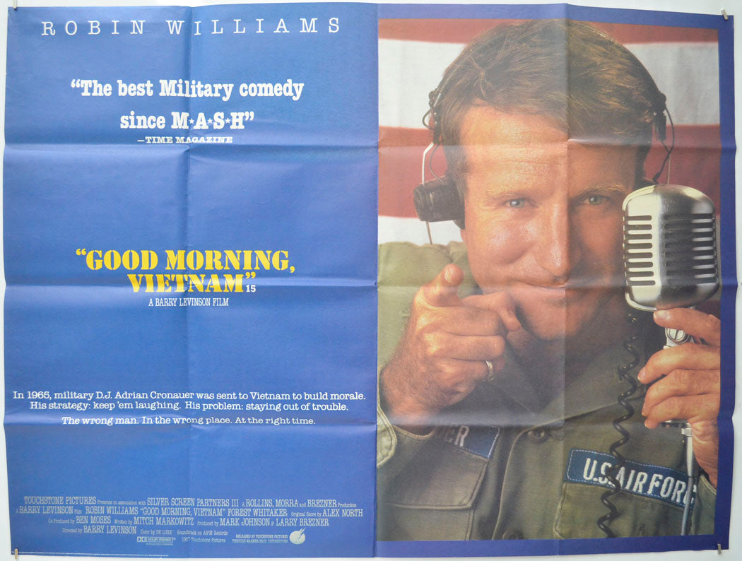 Good Morning Vietnam Original Quad Poster - Film Poster - Movie Poster