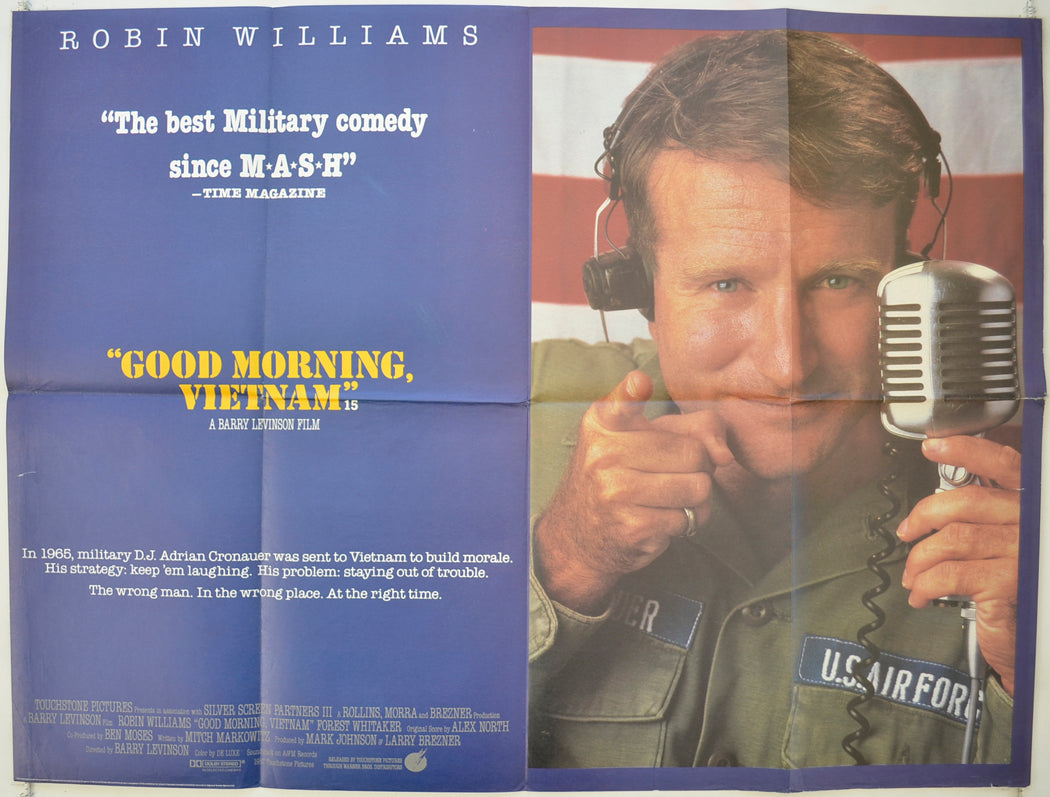 Good Morning Vietnam   Original Quad Poster - Film Poster - Movie Poster 