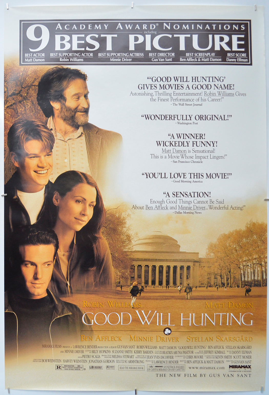 Good Will Hunting - Original One Sheet Poster - Film Poster - Movie Poster