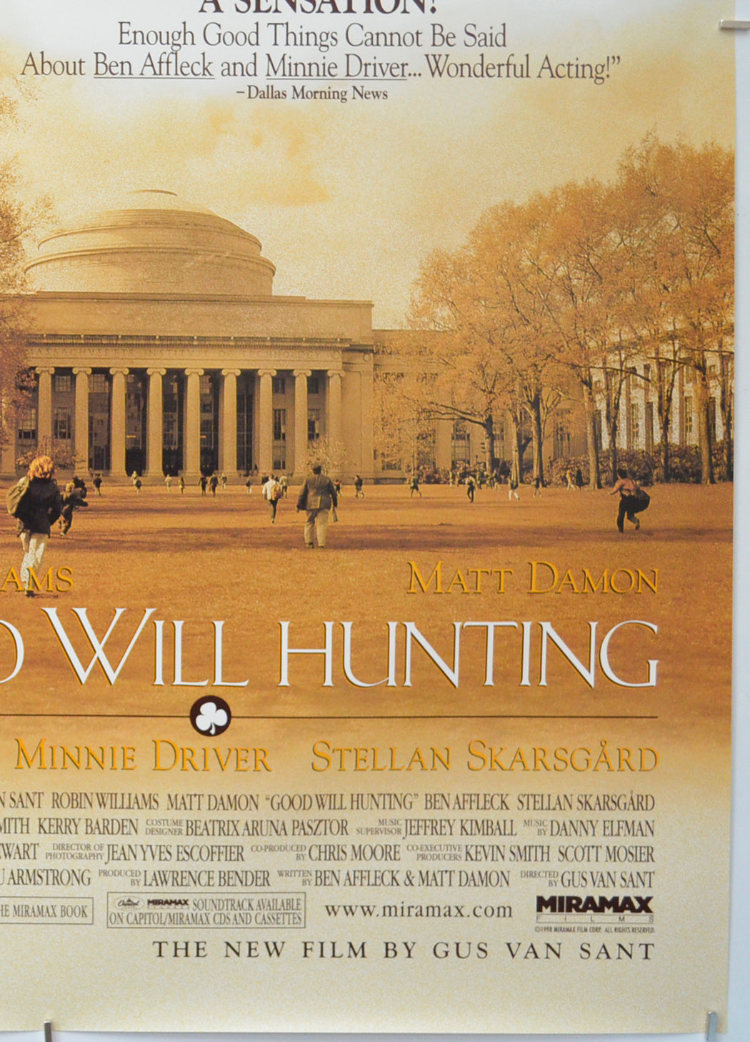 GOOD WILL HUNTING (Bottom Right) Cinema One Sheet Movie Poster 