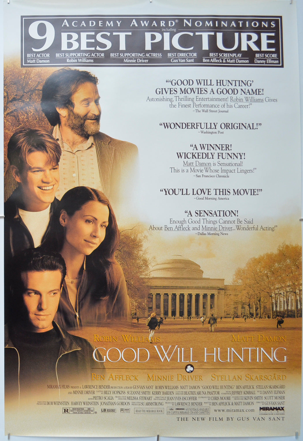 Good Will Hunting - Original One Sheet Poster - Film Poster - Movie Poster