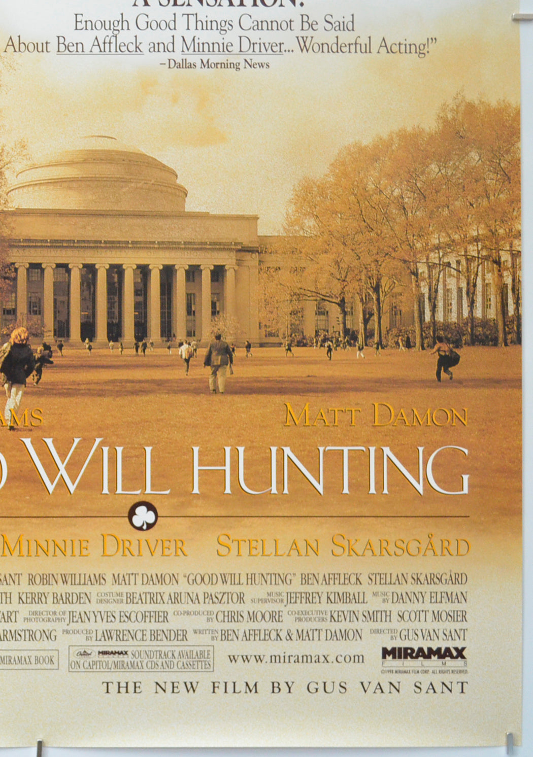 GOOD WILL HUNTING (Bottom Right) Cinema One Sheet Movie Poster 